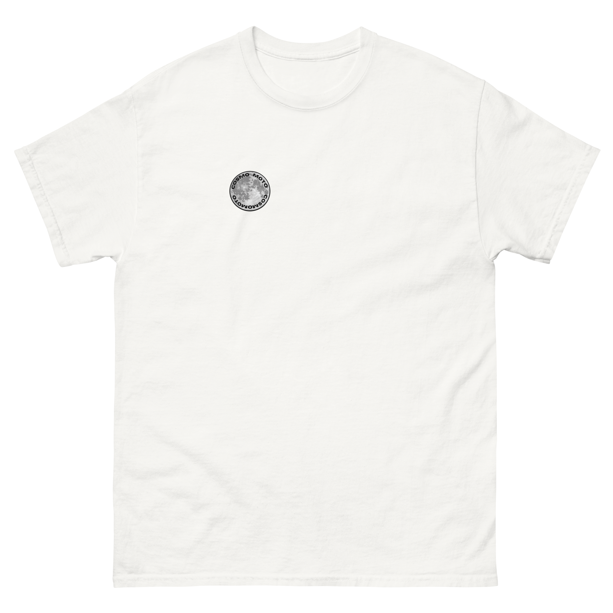 CM logo white tee