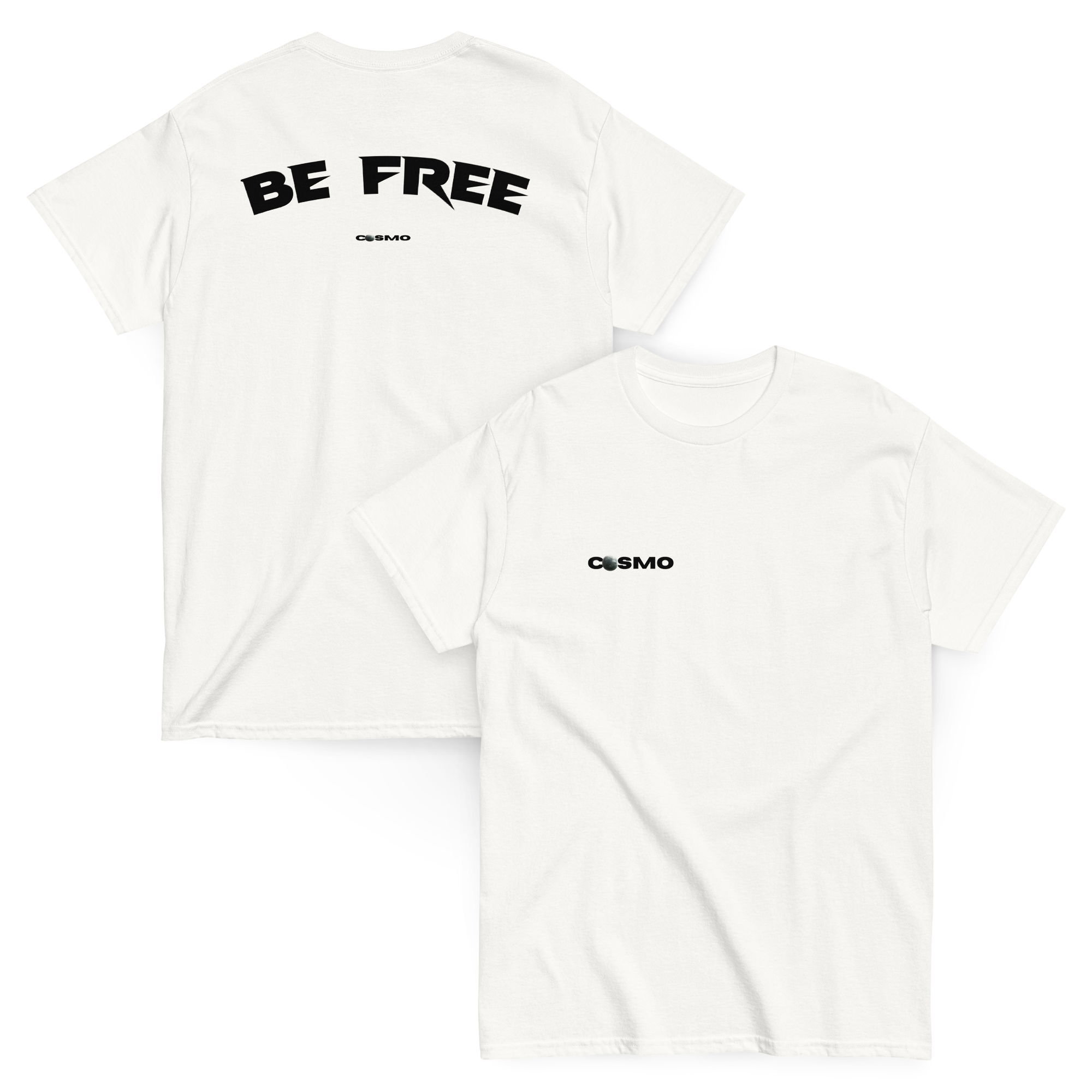 Be free white tee